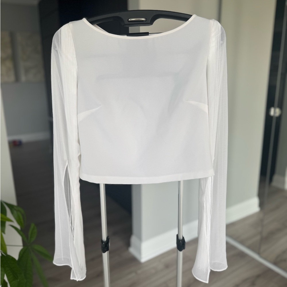 MARCIANO White Lady Alice Fringe Top - Picture 3 of 12